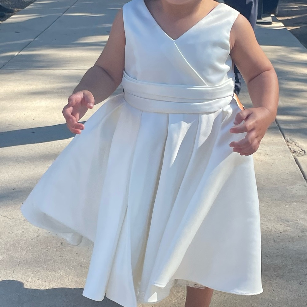 Satin toddler girl dress 18-24 months